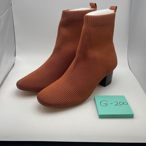 CUSHIONAIRE Women's Stretch Bootie SIZE 8 Brown - Picture 3 of 6